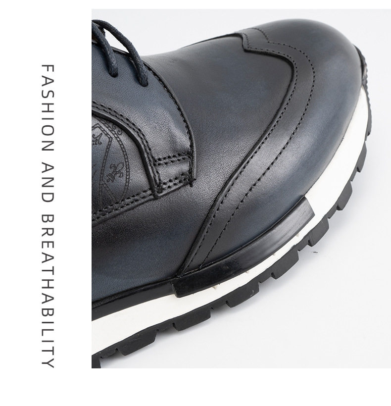 Chaussures Derby Homme en Cuir Véritable à Lacets Style Business Casual
