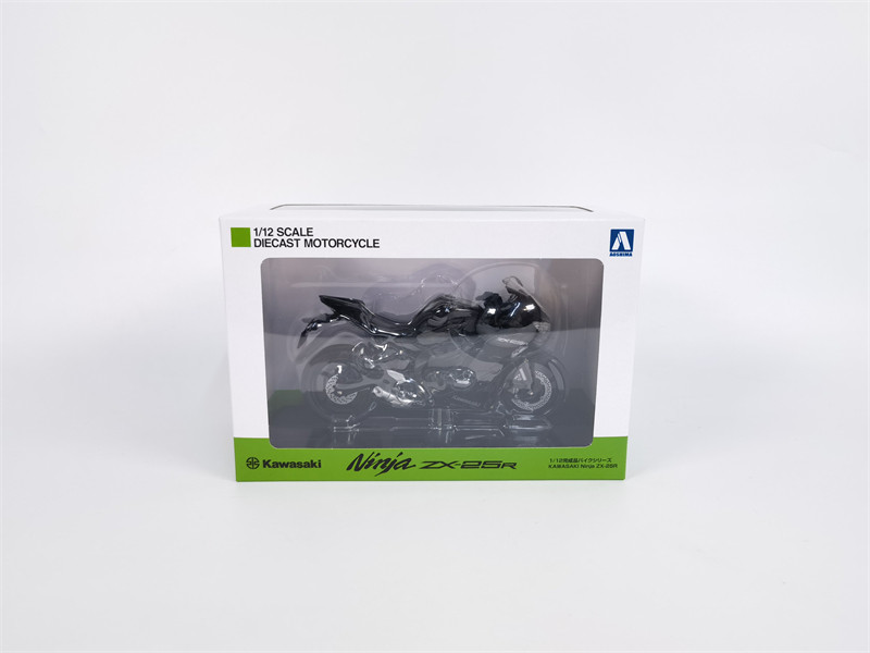 1:12 AOSHI Kawasaki Ninja ZX-25R Motorcycle Simulation Car Model