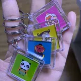 Акриловый брелок, наклейка, пластиковая прозрачная подвеска, акриловая фотография