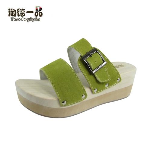 淘德一品 Летние матовые сандалии на платформе, обувь, сабо