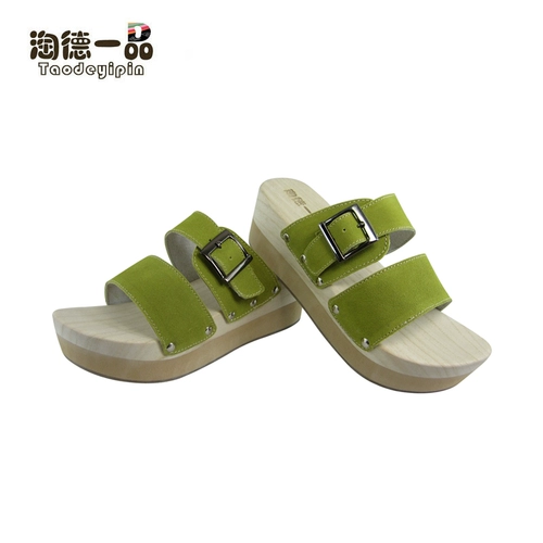 淘德一品 Летние матовые сандалии на платформе, обувь, сабо