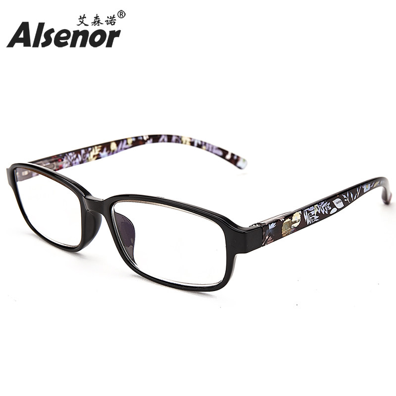 Japan Imported Lenses Eisenneau Old Flower glasses Female Anti-Blu-ray Radiation Fashion ultralight young resin high-definition glasses