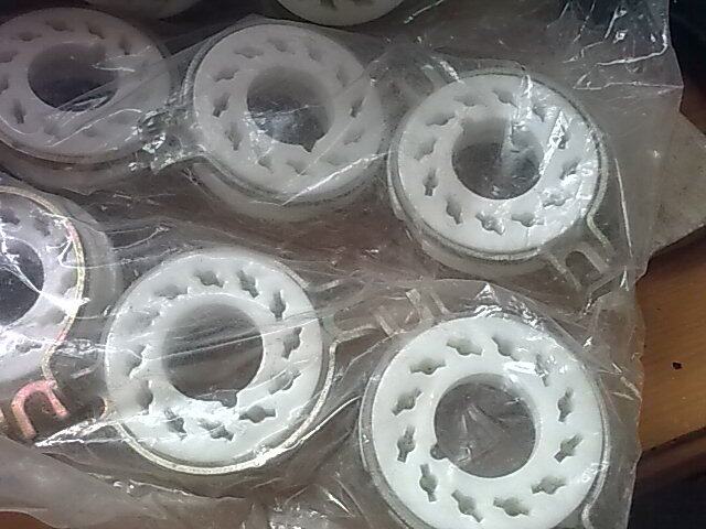 New early stock silver-plated ceramic 12-pin 7SJ32J 7SJ55J oscilloscope tube seat warranty promotion