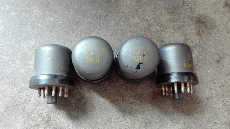 Brand new East German Antique box EBF11 vacuum tube PARTIAL FOOT RADIO LINER MACHINE DIY FEVER SOUND