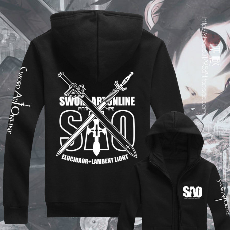 Knife Sword Seminal clothing Cartoon Acropolis Coat Secondary Meta perimeter Men and women Spring and Autumn Lions Hood Hoodies