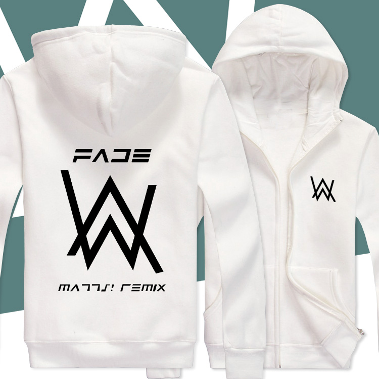 Alan Walker áo len Zip Hoodie Alan Walker với áo khoác DJ