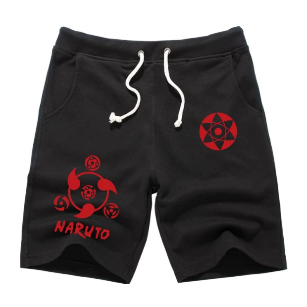 Quần short Naruto Quần Anime ngoại vi Quần áo nam và nữ Quần giản dị Học sinh Naruto Sasuke Mùa hè - Carton / Hoạt hình liên quan