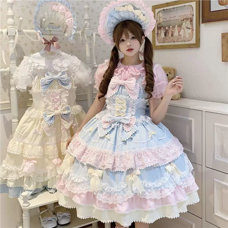 Настоящая мастика, милое летнее платье, юбка, стиль Lolita