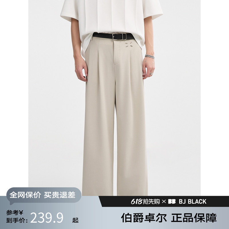 [Tencel Acetate Thin Cool Feeling] Earl Zhuoer Men's 25 Summer Design Loose Casual Pants Korean Style Trousers