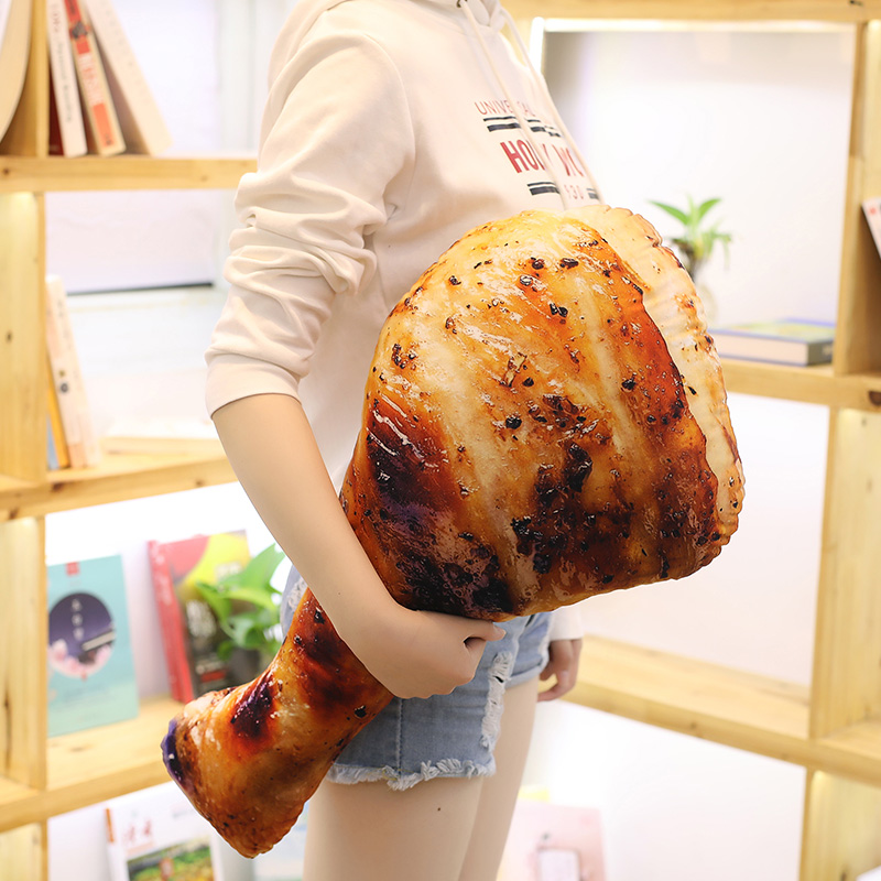 Creative Personality Chicken Leg Emulation 3d Super Large Number Food Afternoon Nap Pillow Leaning Pillow Office Sofa Back Cushion Car Holding Pillow