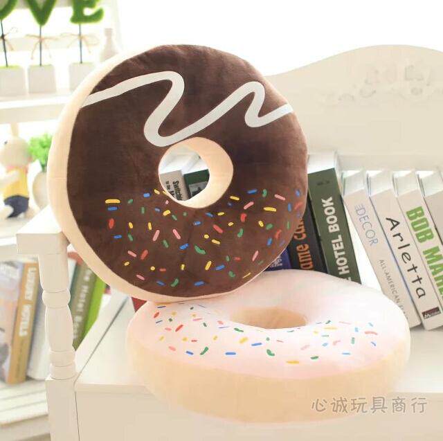 Chocolate Doughnut Thickening Cushion Chair Mat tatami Cushion Office Bread Circle Chair Cushions
