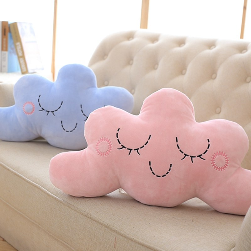 Cartoon Cloud Duo Holding Pillow Sofa Cushions Office Leaning Against Ram Headbed Backrest Car Padded Waist Cushion With Pillow Waist Pillow Cushion