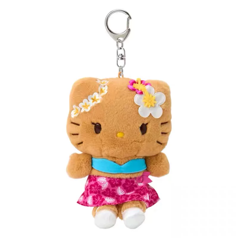 Предпродажа в августе, версия Санрио Гонконг, Hawaii, Black Skin Kitty, Melody, подвеска, кукла