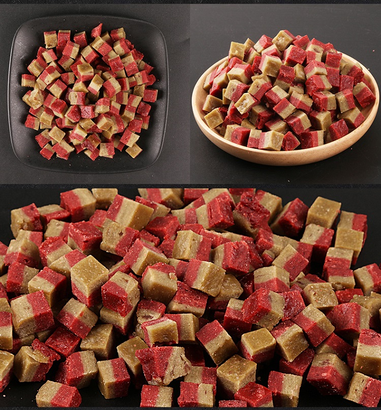 Chó ăn vặt thịt bò hạt thịt bò dải lông vàng đào tạo phần thưởng cho thú cưng nhỏ chó con chó con mol mol đồ ăn cho chó con