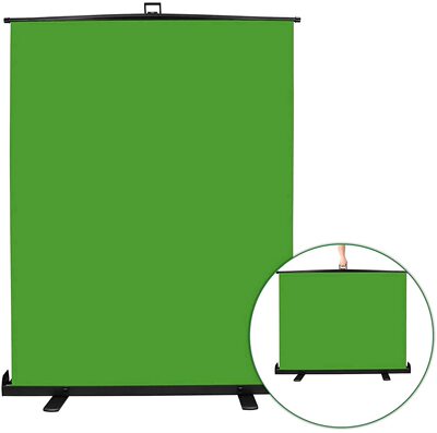 [Collapsible Green Screen直播间演播室抠图片地拉绿幕地拉背景布]