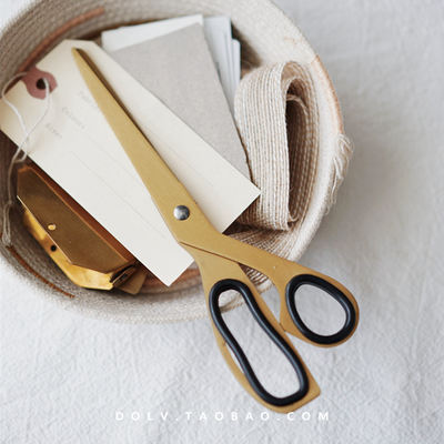 DOLV Green Persian scissors, gardening and home tools, stainless steel scissors, brass texture, free shipping