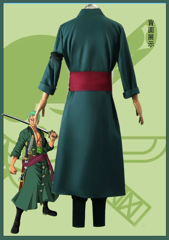 One Piece Zoro cos phù hợp với Đất Nước Wano Zoro hai năm sau mũ rơm cosplay trang phục hóa trang nam anime