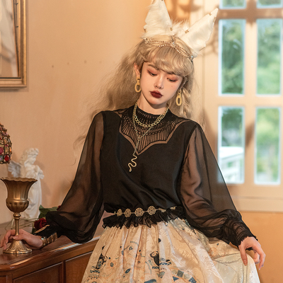 taobao agent Genuine shirt, custom made, Lolita style, with embroidery