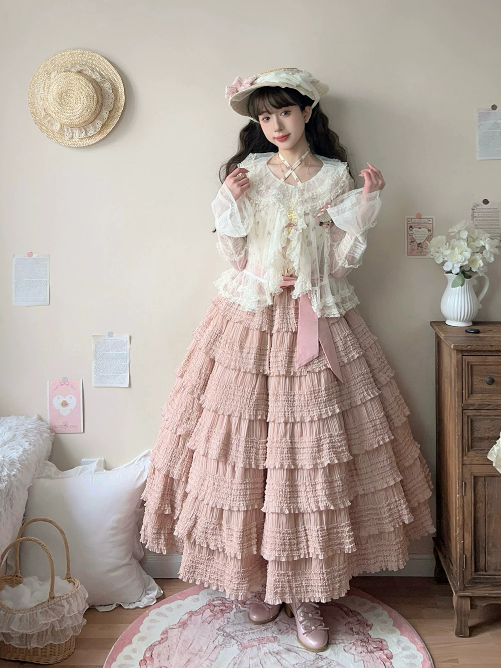 Настоящая юбка, на заказ, стиль Lolita