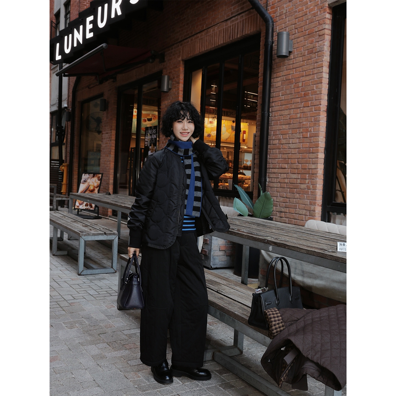 Tt Designer [Serenade] Elegant Straight-Shoulder White Goose down Puffer Jacket for Women, Winter Outdoor Waterproof Coat
