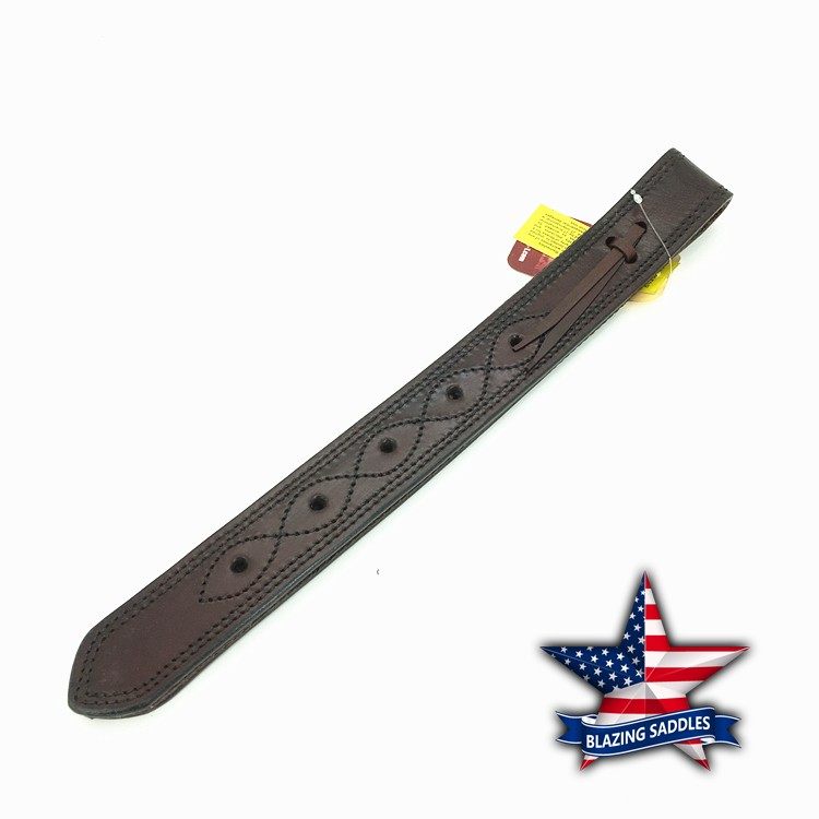 American Imported Western Saddle Beef Leather Thickened Short Side Front Belly Band Root Western Saddle Strap Saddle Strap