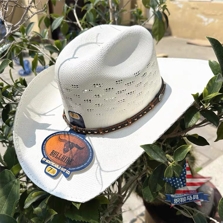 Western Cowboy Hat, Bohaite Professional Cowboy Competition Style Cowboy Hat, Extra Wide Brim, Summer Straw Hat Western Cowboy Hat, Bohaite Professional Cowboy Competition Style Cowboy Hat, Extra Wide Brim, Summer Straw Hat