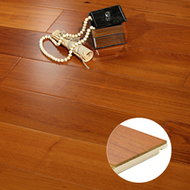 Three layers Myanmar teak teak black walnut wood multilayer solid wood composite wood floor 3mm thick wood peel E0 manufacturer direct