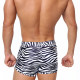 Swim trunks men's boxer briefs polyester ທໍາ​ມະ​ຊາດ​ແອວ​ໄວ​ແຫ້ງ​ຕ້ານ​ການ​ອາຍ​ຄົນ​ອັບ​ເດດ​: stripes ງ່າຍ​ດາຍ zebra ສີ​ດໍາ​ແລະ​ສີ​ຂາວ seaside