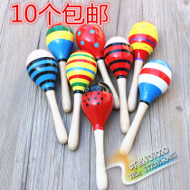 Children's music toy Orff percussion instrument parent-child sand ball kindergarten sand hammer animal sand mallet
