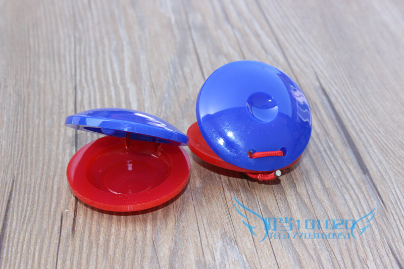 Orff bộ gõ castanets mẫu giáo giáo dục sớm dạy trẻ em đồ chơi âm nhạc nhựa nhảy tròn shop đồ chơi trẻ em