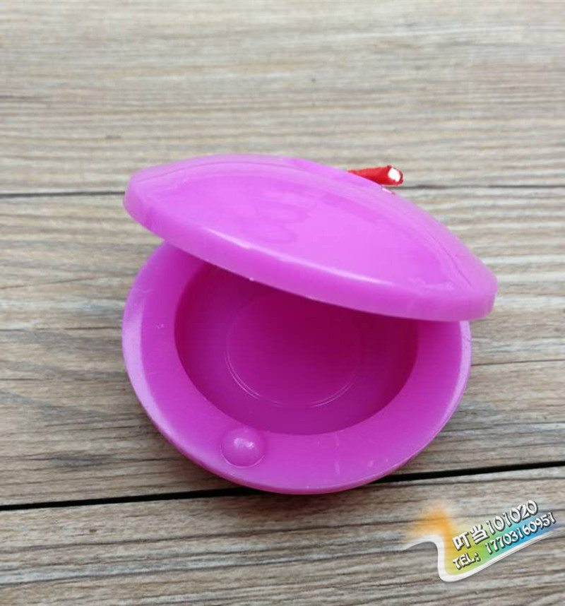 Orff bộ gõ castanets mẫu giáo giáo dục sớm dạy trẻ em đồ chơi âm nhạc nhựa nhảy tròn shop đồ chơi trẻ em