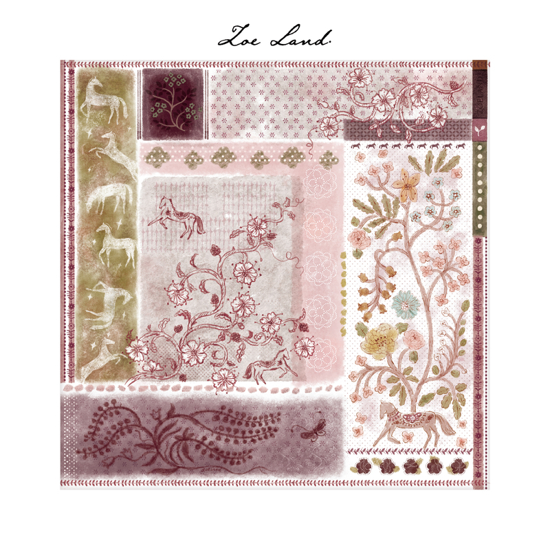 Zoeland Original Silk Cotton Blend Mulberry Silk Scarf Pink Travel Scarf