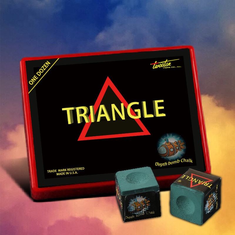 Imported Pro professional deer head brand triangle chocolate powder Snoke black eight billiard club Chocolate powder small gun supplies accessories