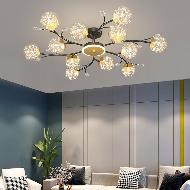 Living Room Chandelier Nordic Light Luxury Starry Ceiling Lamp Simple Modern Bedroom Lamp Creative and Stylish Internet-Famous Lighting Fixtures Living Room Chandelier Nordic Light Luxury Starry Ceiling Lamp Simple Modern Bedroom Lamp Creative and Stylish Internet-Famous Lighting Fixtures