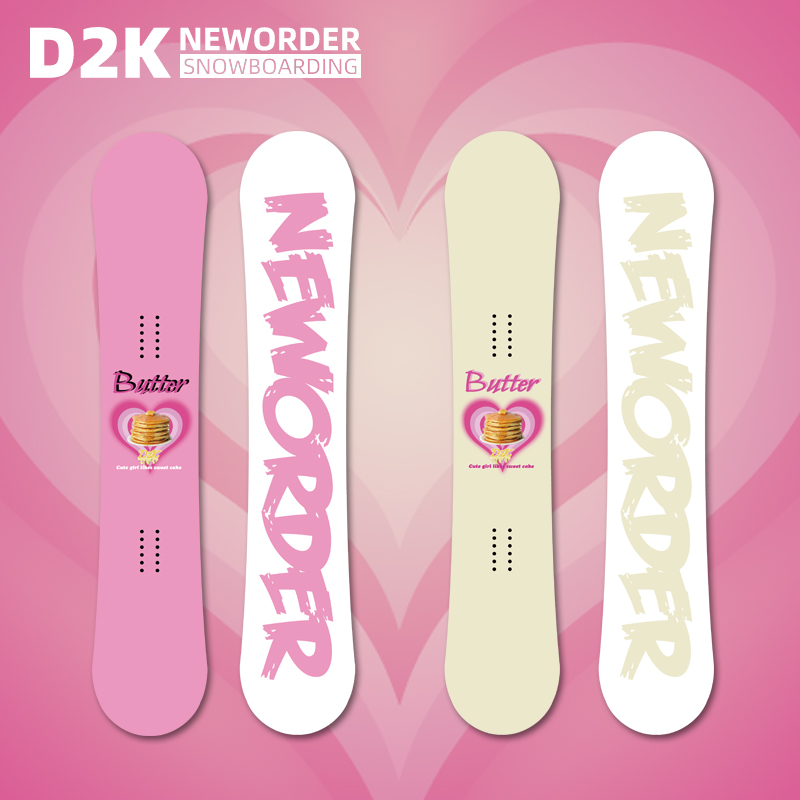 D2K New Veneer Snowboard Women's All Territory Flat Flower Park Freestyle Snowboard