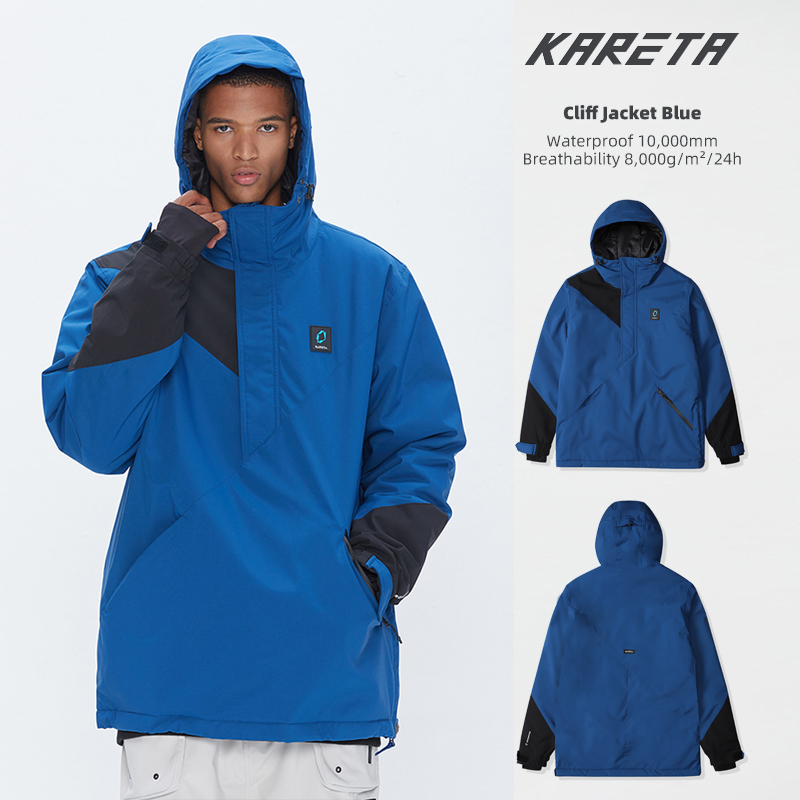 South Korea's single-board double-board ski suit men's and women's thick cotton waterproof windproof warm pullover snow suit