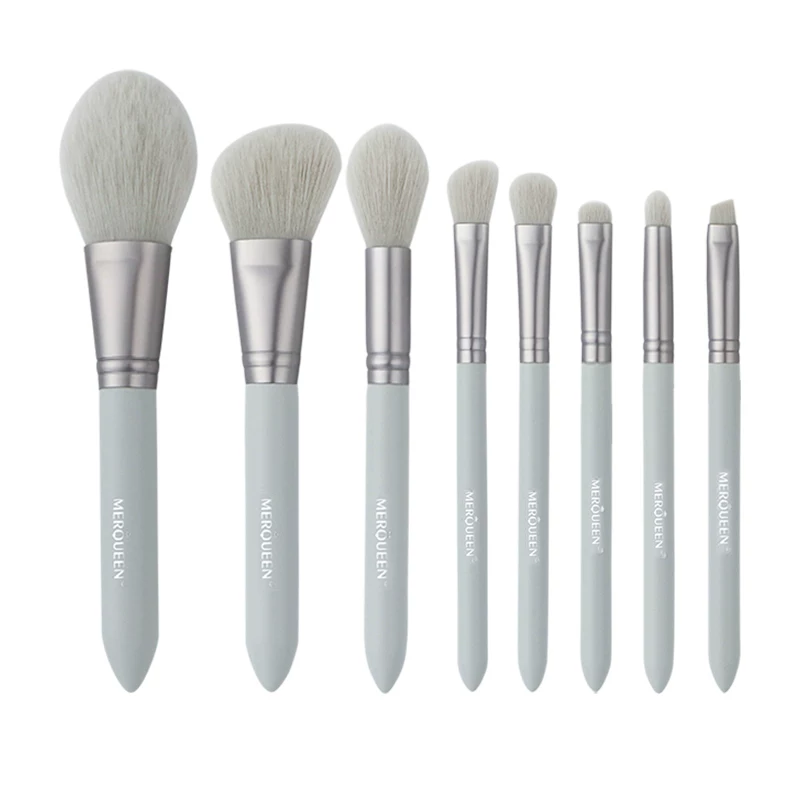 Brush, loose powder, soft highlighter, makeup primer, 9 pieces, for beginners