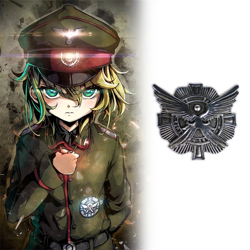 Young girl war badge Tan Yati Gulechaf with the same badge Blade assault anime peripheral cos props