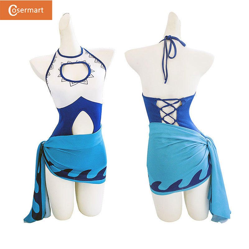 League of Legends Swimsuit Miss Luck Women's Clothing Pool Party Cosplay Costume Performance Party Props