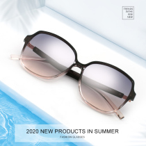 New Korean version of tide sunglasses round face sunglasses Ladies star Net red ins UV street photography fashion