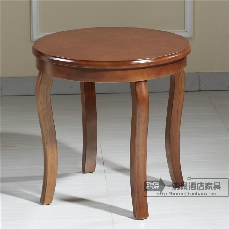 Usd 59 86 Hotel Solid Wood Round Tea Table Telephone Coffee Hotel Solid Wood Round Tea Table