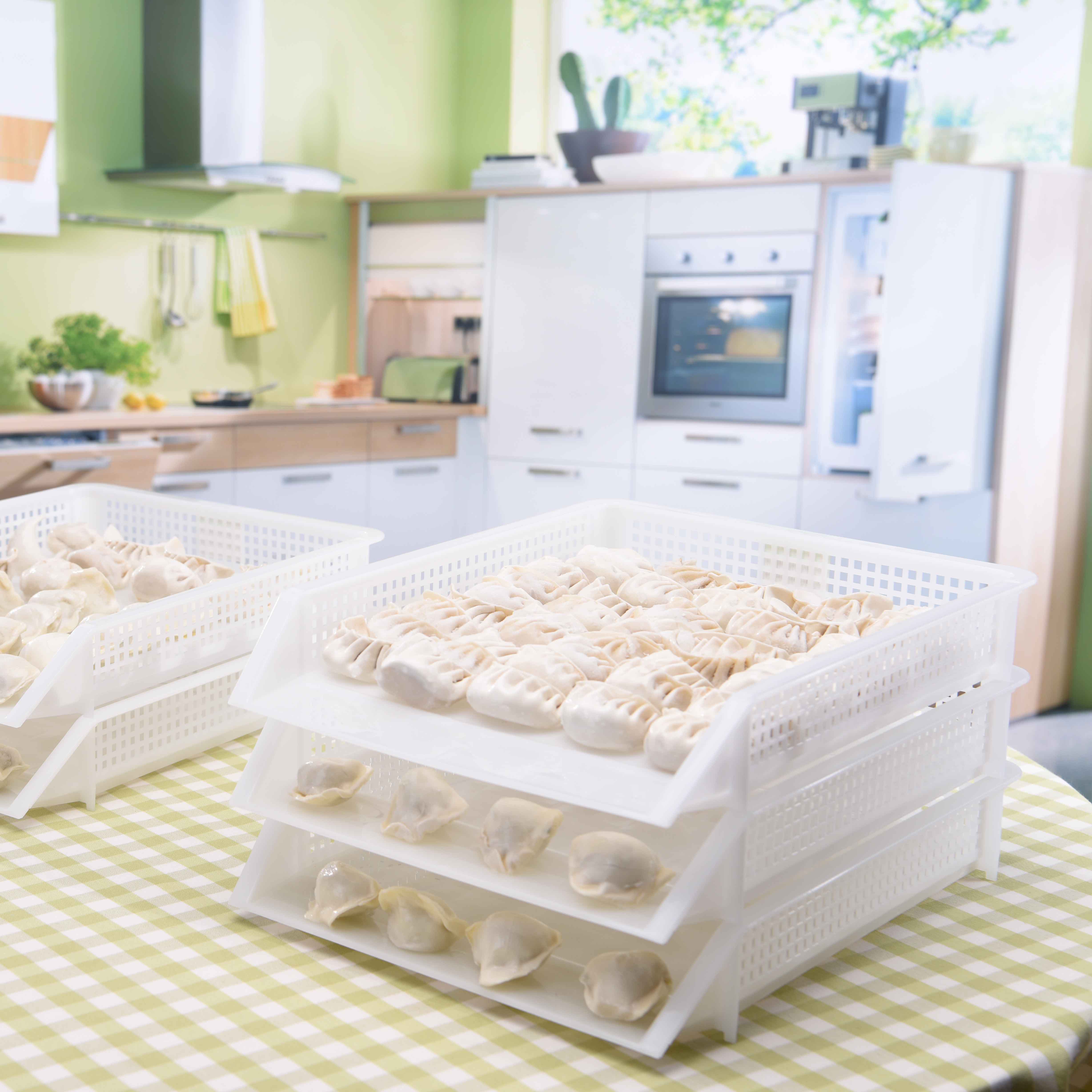Dumpling Box Frozen Dumplings Home Refrigerator Storage Box Dumpling Tray Frozen Dumpling Box Dumpling Tray Plastic Multilayer