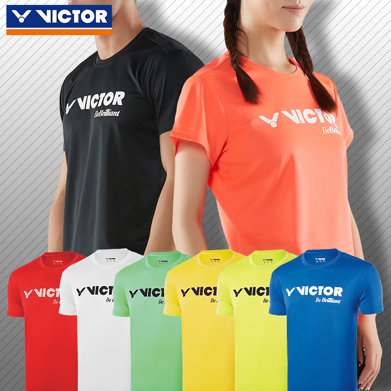 VICTOR Victory Badminton Clothing Men's and Women's Short Sleeve T-Shirt Wickdo Group Purchase Recommended 80028 81028 Vic