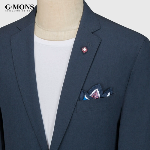 Синяя тонкая куртка, костюм для отдыха, летний пиджак классического кроя, облегающий крой