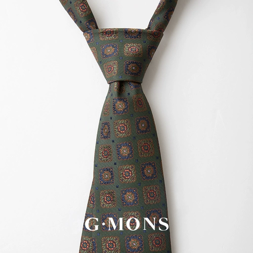 Трендовый ретро зеленый галстук для отдыха, пиджак классического кроя