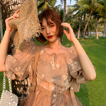 LIN CHAO ZHANG shoulder strap adjustable organza Italian women handmade antique blouse skirt