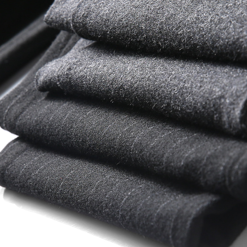 Low-key luxury men's pants Texture Grinding sweaty Classic Stripe Autumn Winter Business Casual Warm Straight Barrel Casual Pants-Taobao