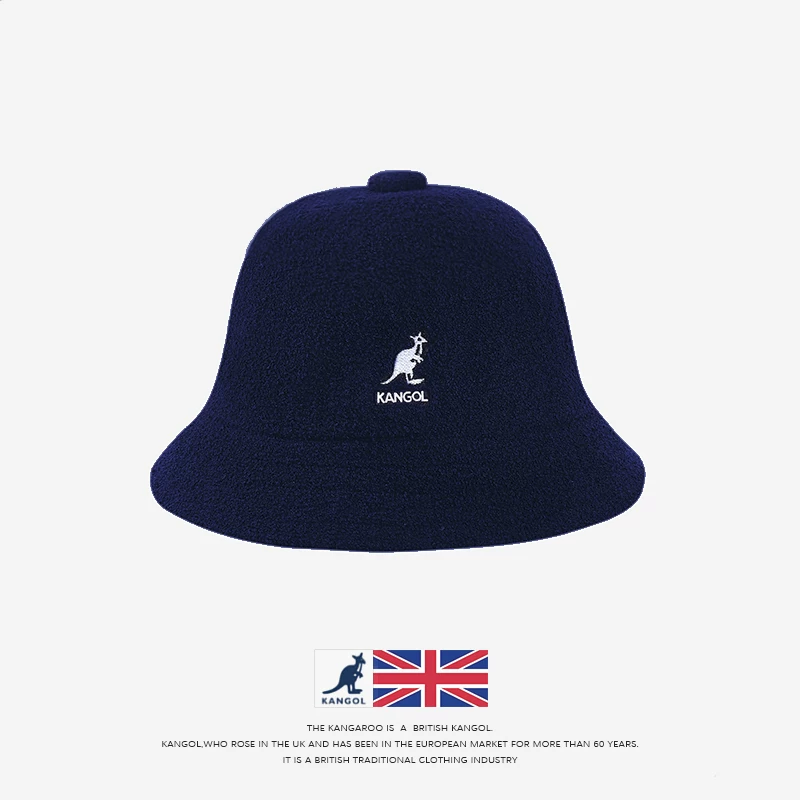 Подлинная шляпа Kangol из кожи кенгуру, фишерман, мужская и женская, открытое лицо, шляпа с большим облетом головы, солнцезащитная, головной убор-базин