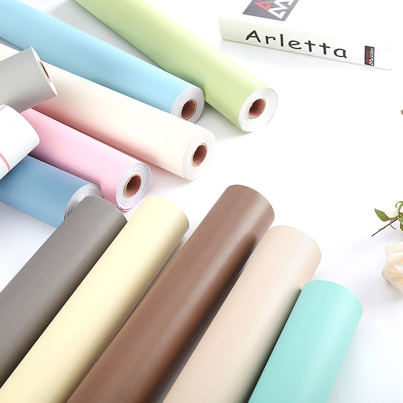 Pure colour vegetarian colour Self-adhesive wallpaper wallpaper Lattice Wall Patch Wall Sticker Living-room Bedroom Student Dorm Room Hairdressshop