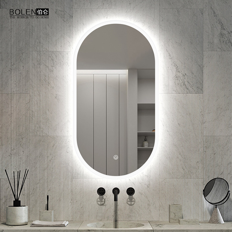 BOLEN SMART BATHROOM MIRROR HUNG WALL LED MIRROR MAKEUP ROOM MIRROR WITH LAMP MAKEUP MIRROR WALL-MOUNTED LUMINOUS MIRROR